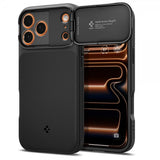 Spigen iPhone 17 Pro Max Deksel Optik Armor MagFit Svart
