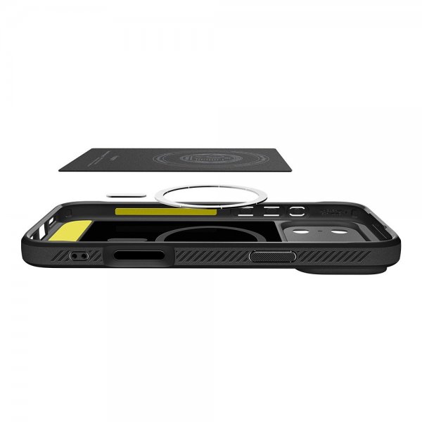Spigen iPhone 17 Pro Max Deksel Rugged Armor MagFit Matte Black