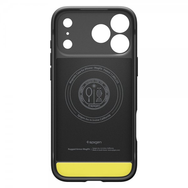 Spigen iPhone 17 Pro Max Deksel Rugged Armor MagFit Matte Black