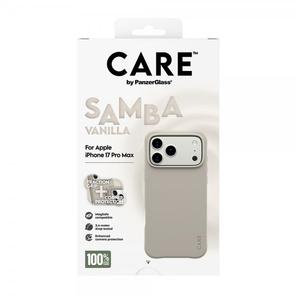 CARE by PanzerGlass iPhone 17 Pro Max Deksel Samba MagSafe Vanilla