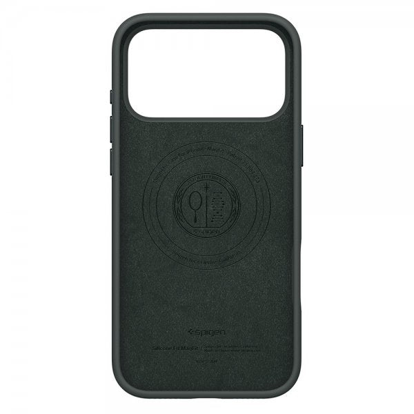Spigen iPhone 17 Pro Max Deksel Silicone Fit MagFit Abyss Green