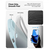 Spigen iPhone 17 Pro Max Deksel Silicone Fit MagFit Mute Blue