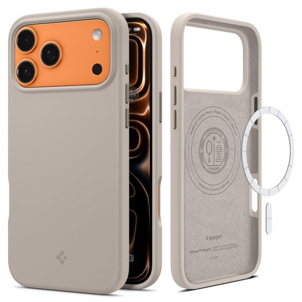 Spigen iPhone 17 Pro Max Deksel Silicone Fit MagFit Stone