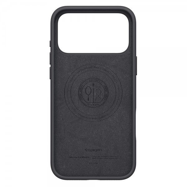 Spigen iPhone 17 Pro Max Deksel Silicone Fit MagFit Svart