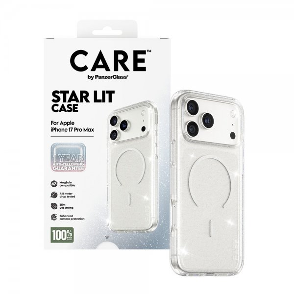 CARE by PanzerGlass iPhone 17 Pro Max Deksel Star Lit MagSafe