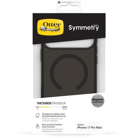 Otterbox iPhone 17 Pro Max/iPhone 18 Pro Max Deksel Symmetry Clear MagSafe Black Mist