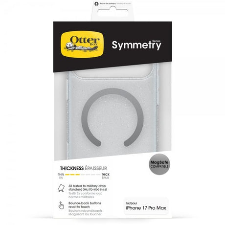 Otterbox iPhone 17 Pro Max/iPhone 18 Pro Max Deksel Symmetry Clear MagSafe Stardust