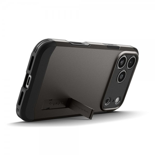 Spigen iPhone 17 Pro Max Deksel Tough Armor T MagFit Gunmetal