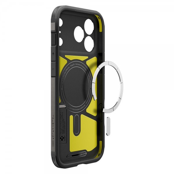 Spigen iPhone 17 Pro Max Deksel Tough Armor T MagFit Gunmetal