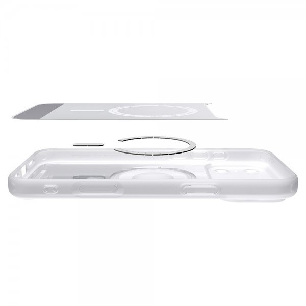 Spigen iPhone 17 Pro Max Deksel Ultra Hybrid Classic MagFit Sølv