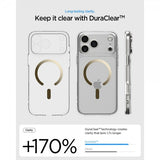 Spigen iPhone 17 Pro Max Deksel Ultra Hybrid MagFit Clear Gold