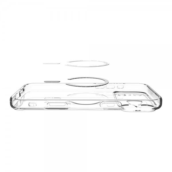 Spigen iPhone 17 Pro Max Deksel Ultra Hybrid MagFit Clear Gold