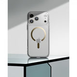Spigen iPhone 17 Pro Max Deksel Ultra Hybrid MagFit Clear Gold