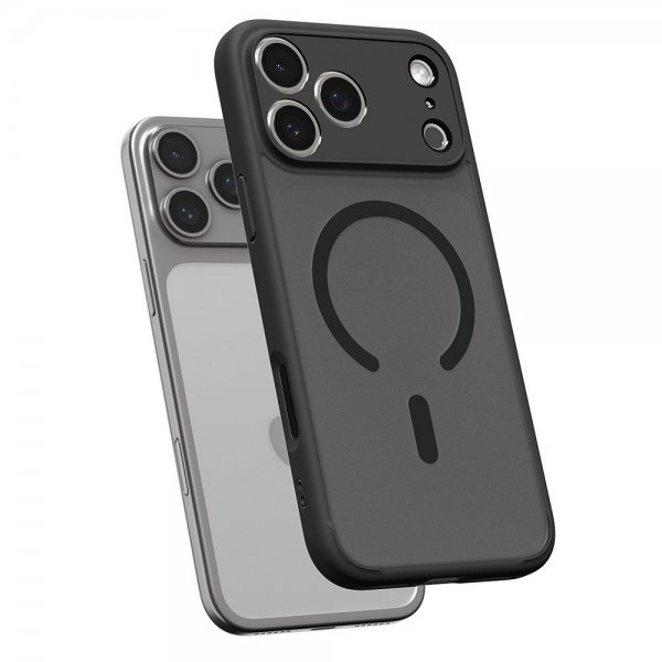 Spigen iPhone 17 Pro Max Deksel Ultra Hybrid MagFit Frost Black