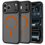 Spigen iPhone 17 Pro Max Deksel Ultra Hybrid MagFit Frost Black Orange