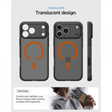 Spigen iPhone 17 Pro Max Deksel Ultra Hybrid MagFit Frost Black Orange