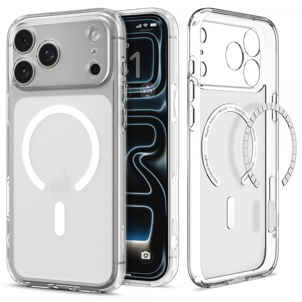 Spigen iPhone 17 Pro Max Deksel Ultra Hybrid MagFit Frost White