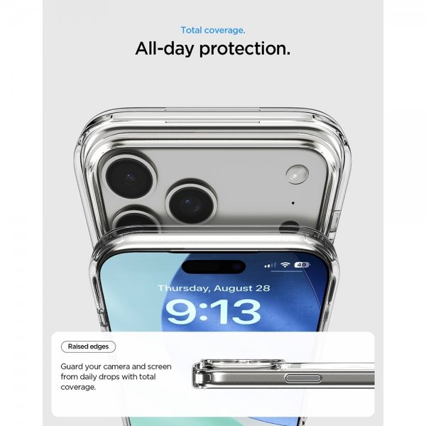 Spigen iPhone 17 Pro Max Deksel Ultra Hybrid S MagFit Clear White