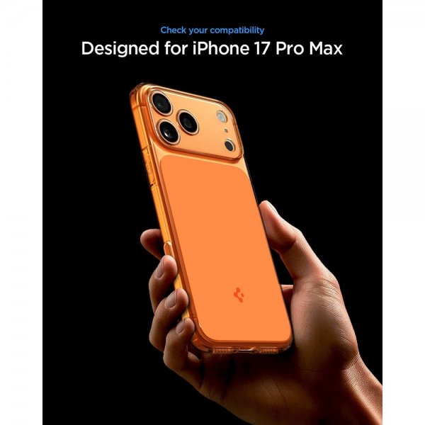 Spigen iPhone 17 Pro Max Deksel Ultra Hybrid T MagFit Glossy Orange