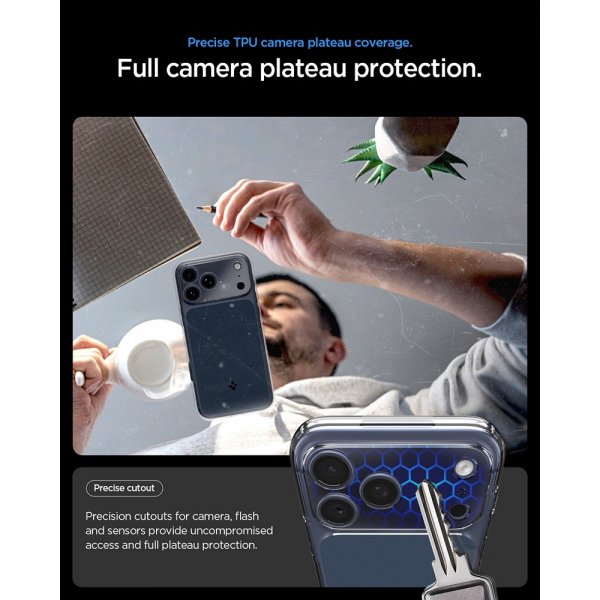 Spigen iPhone 17 Pro Max Deksel Ultra Hybrid T MagFit Matte Blue