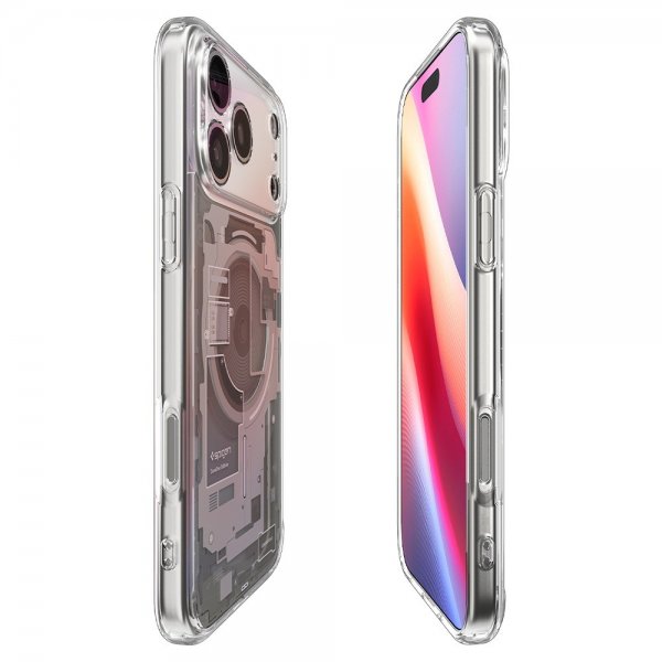 Spigen iPhone 17 Pro Max Deksel Ultra Hybrid Zero One MagFit Natural Titanium