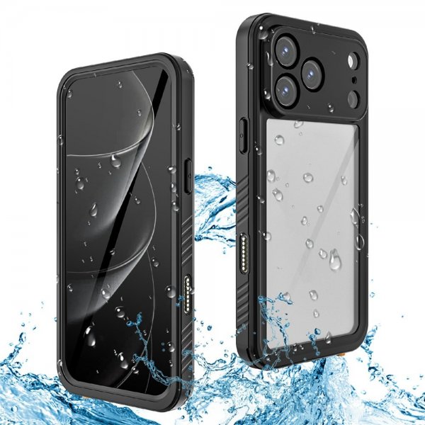 Redpepper iPhone 17 Pro Max Deksel Vanntett IP68 Svart