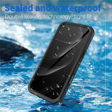 Redpepper iPhone 17 Pro Max Deksel Vanntett IP68 Svart