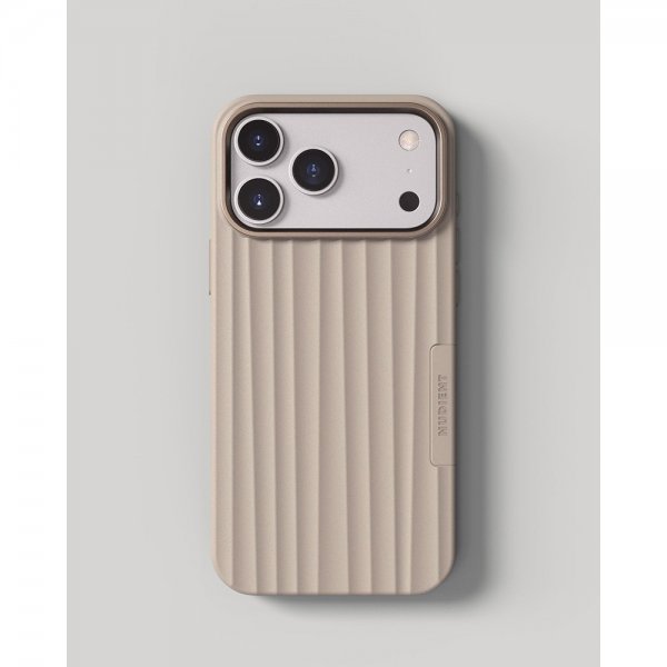 Nudient iPhone 17 Pro Deksel Bold Case MagSafe Linen Beige