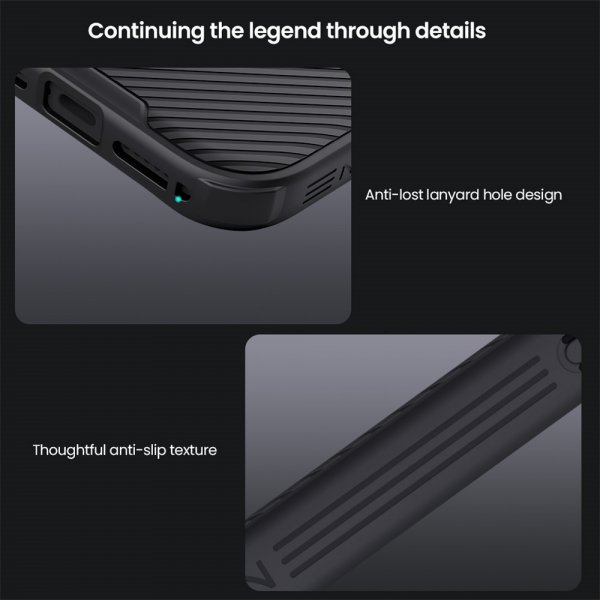 Nillkin iPhone 17 Pro Deksel CamShield Pro MagSafe Svart