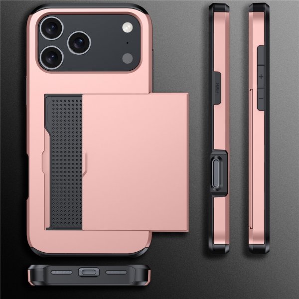 iPhone 17 Pro Deksel Card Slide Svart