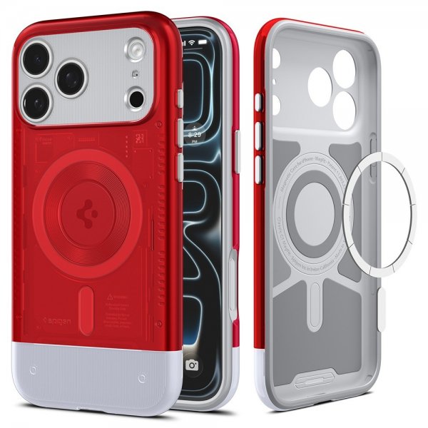 Spigen iPhone 17 Pro Deksel Classic C1 MagFit Ruby
