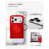 Spigen iPhone 17 Pro Deksel Classic C1 MagFit Ruby