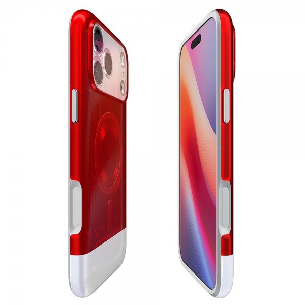 Spigen iPhone 17 Pro Deksel Classic C1 MagFit Ruby