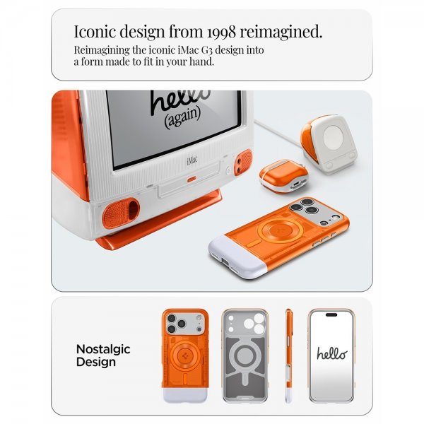 Spigen iPhone 17 Pro Deksel Classic C1 MagFit Tangerine