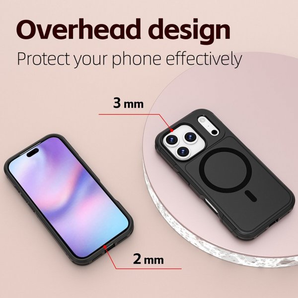 4smarts iPhone 17 Pro Deksel Defend Etui Ultimag Svart