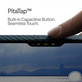 Pitaka iPhone 17 Pro Deksel Edge Black/Blue Twill