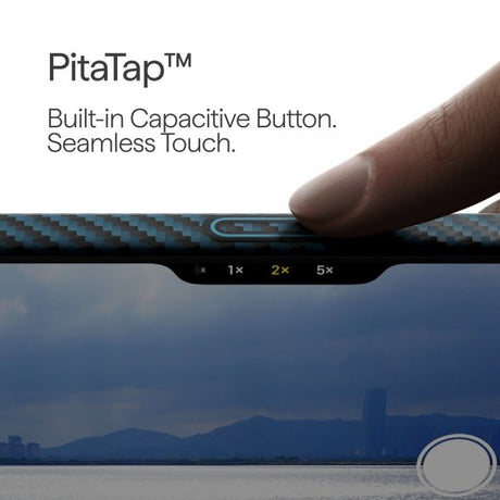 Pitaka iPhone 17 Pro Deksel Edge Black/Blue Twill