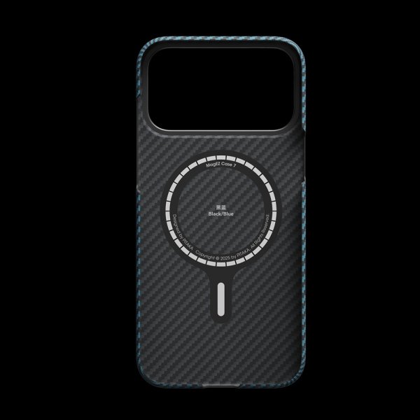 Pitaka iPhone 17 Pro Deksel Edge Black/Blue Twill