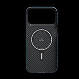Pitaka iPhone 17 Pro Deksel Edge Black/Blue Twill