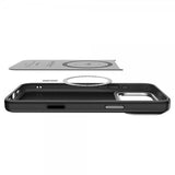 Spigen iPhone 17 Pro Deksel Enzo Aramid T MagFit Svart Sølv