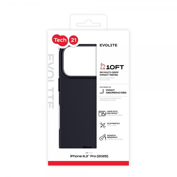 Tech21 iPhone 17 Pro Deksel EvoLite Svart