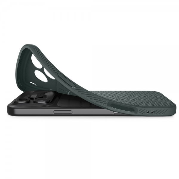 Spigen iPhone 17 Pro Deksel Liquid Air Abyss Green
