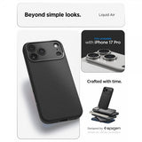 Spigen iPhone 17 Pro Deksel Liquid Air Matte Black