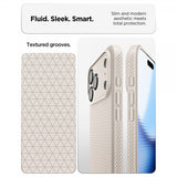 Spigen iPhone 17 Pro Deksel Liquid Air Natural Titanium