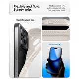 Spigen iPhone 17 Pro Deksel Liquid Air Natural Titanium