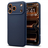 Spigen iPhone 17 Pro Deksel Liquid Air Navy Blue