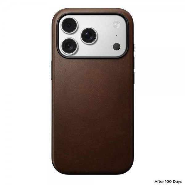 Nomad iPhone 17 Pro Deksel Modern Leather Case Brun