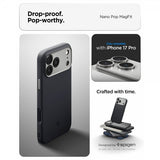Spigen iPhone 17 Pro Deksel Nano Pop MagFit Black Sesame