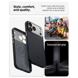 Spigen iPhone 17 Pro Deksel Nano Pop MagFit Black Sesame