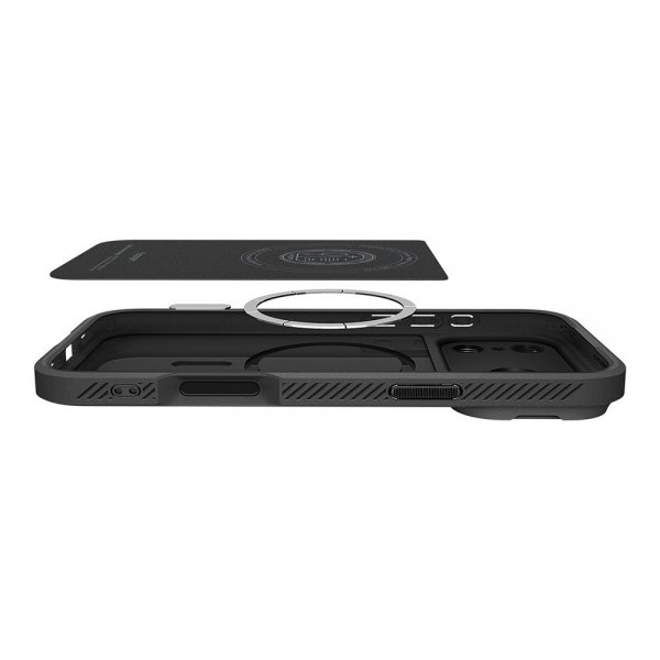Spigen iPhone 17 Pro Deksel Optik Armor MagFit Svart